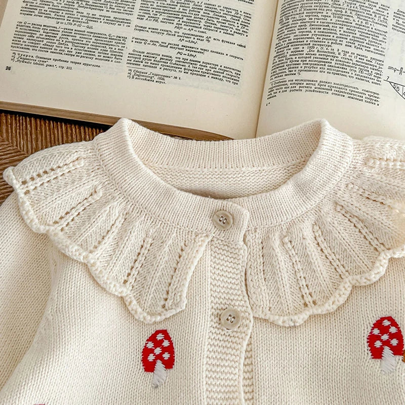 Toadstool Peter Pan Collar Knitted Cardigan