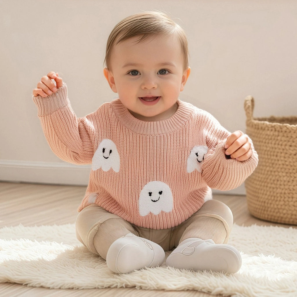 Friendly Ghost Knit Pullover