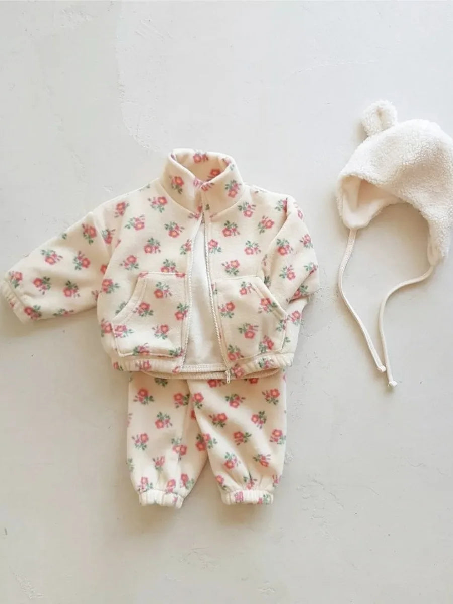 Floral Fleece Tracksuit