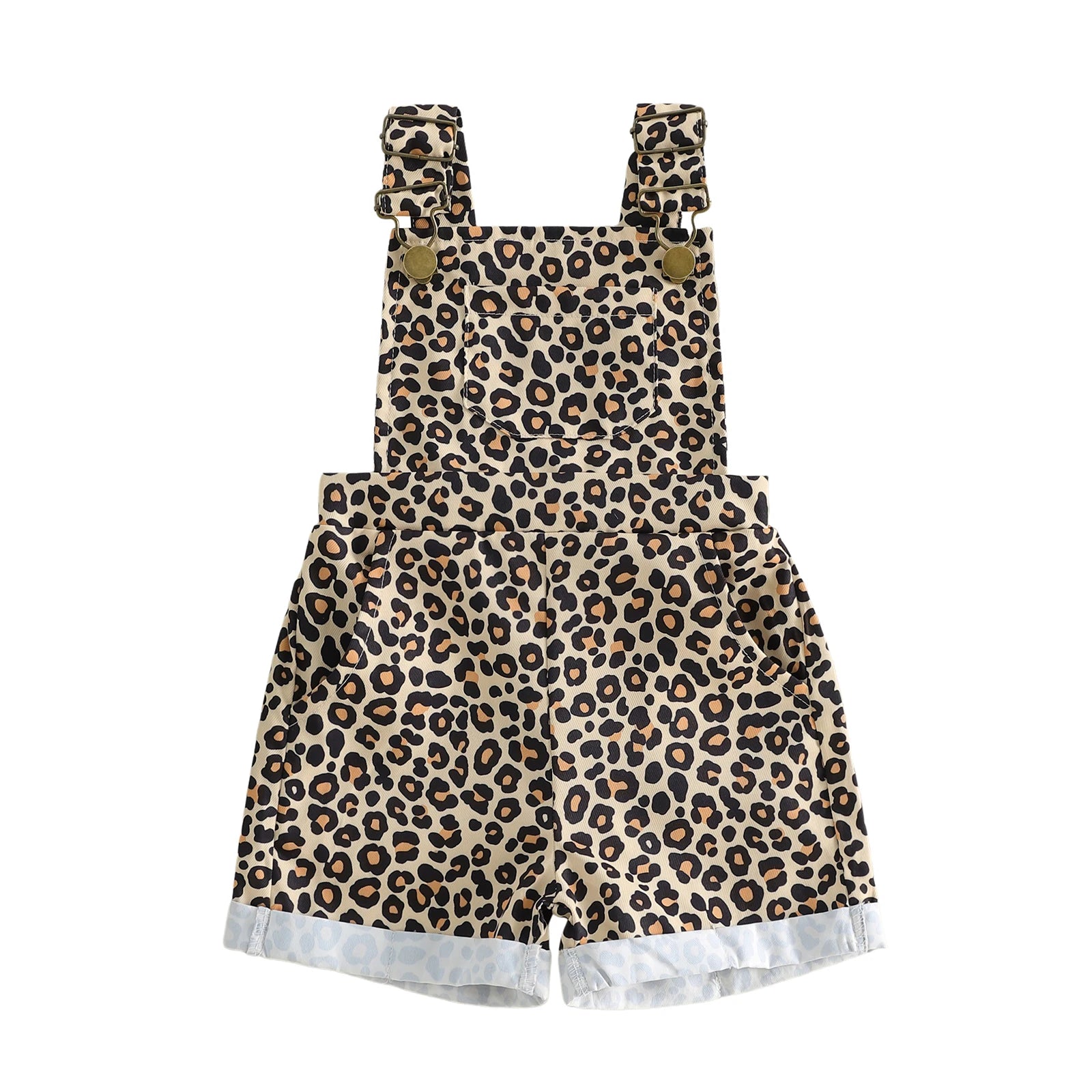 Leopard Print Dungarees