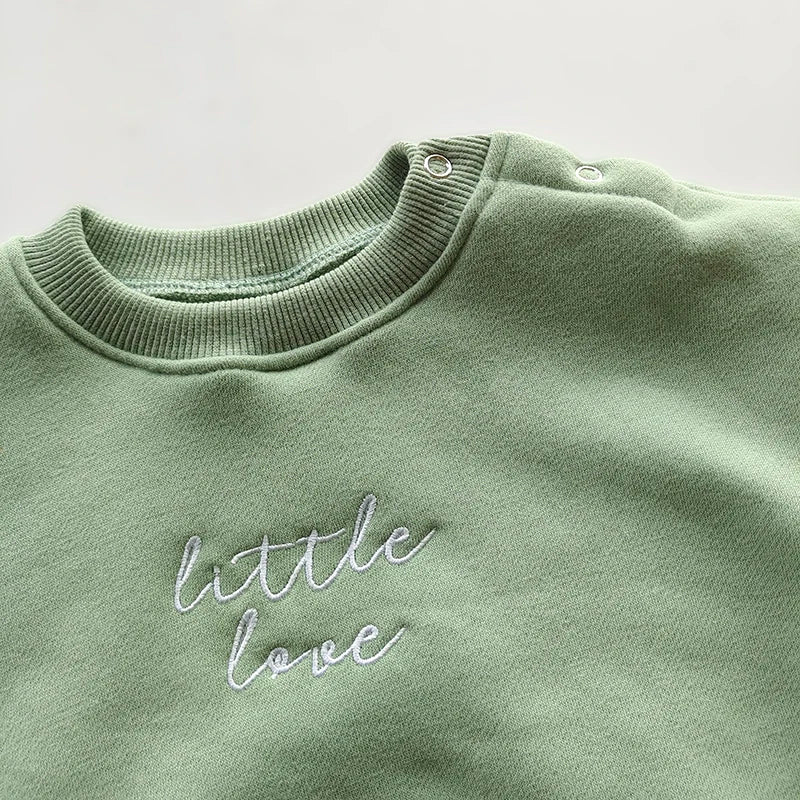 Little Love Long Sleeve Embroidery Romper