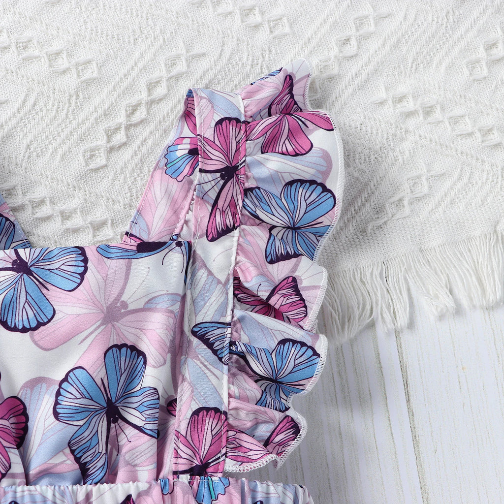 Lavender Butterfly Romper