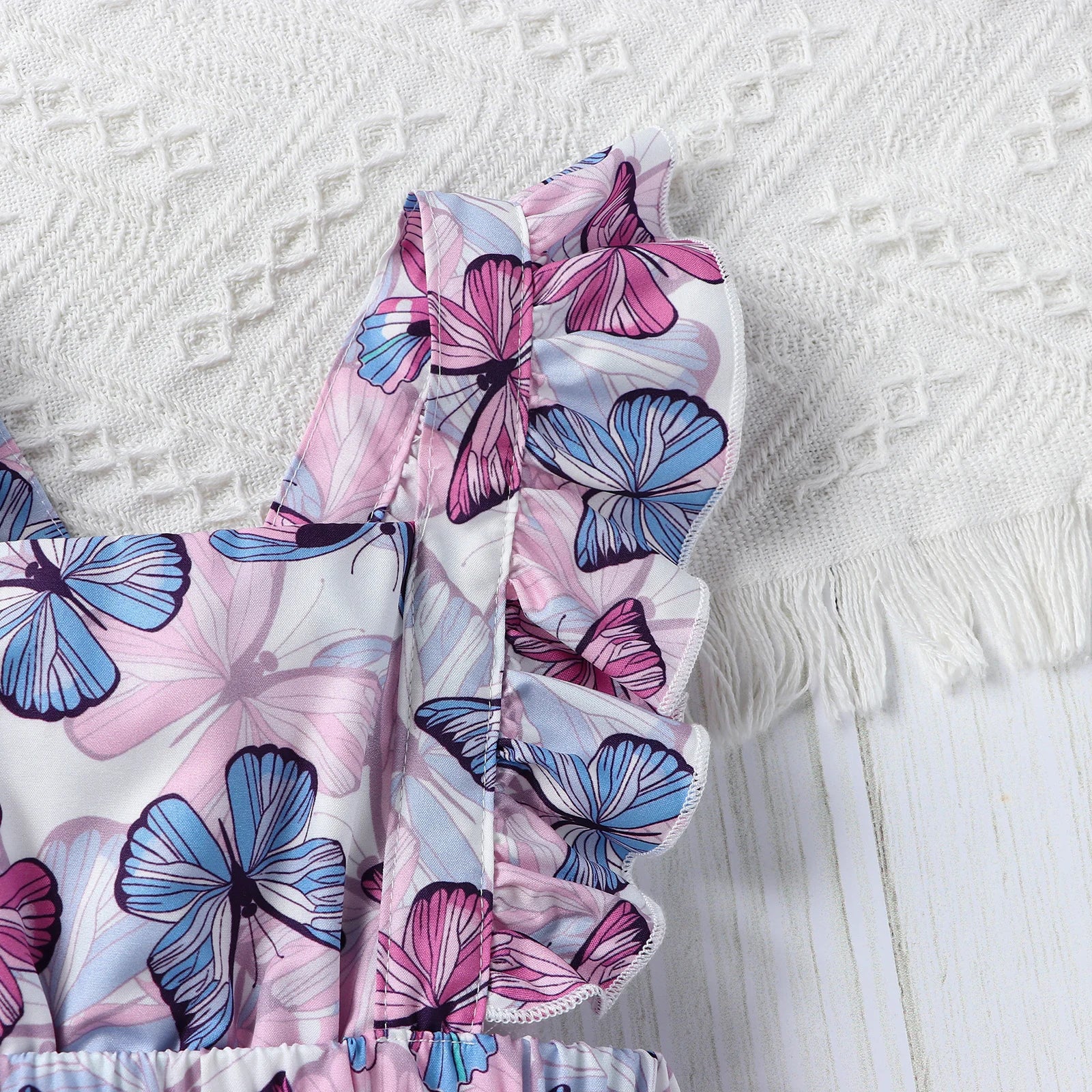 Lavender Butterfly Romper