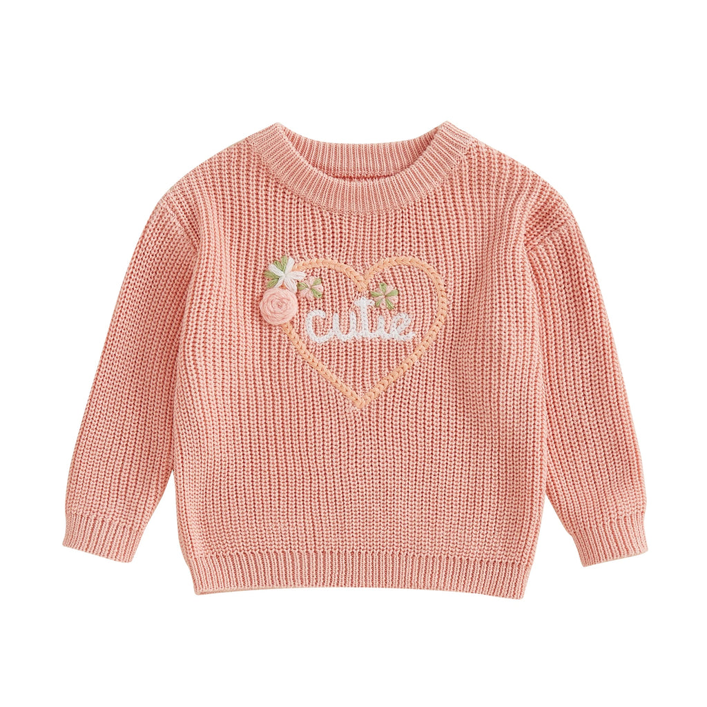 Cutie Embroidery Pullover