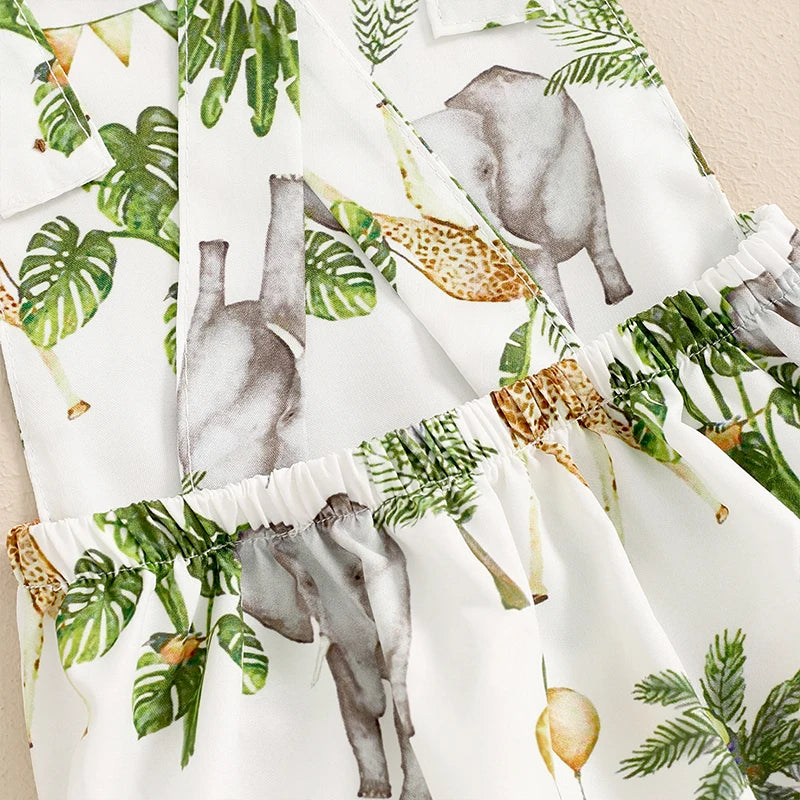 Safari Print Romper