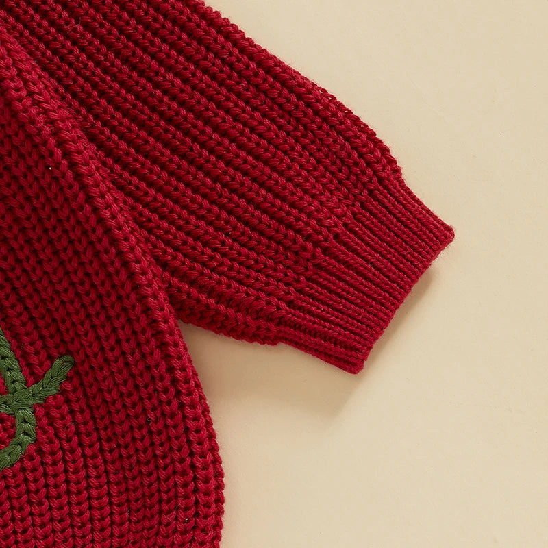 Holly Jolly Embroidery Jumper