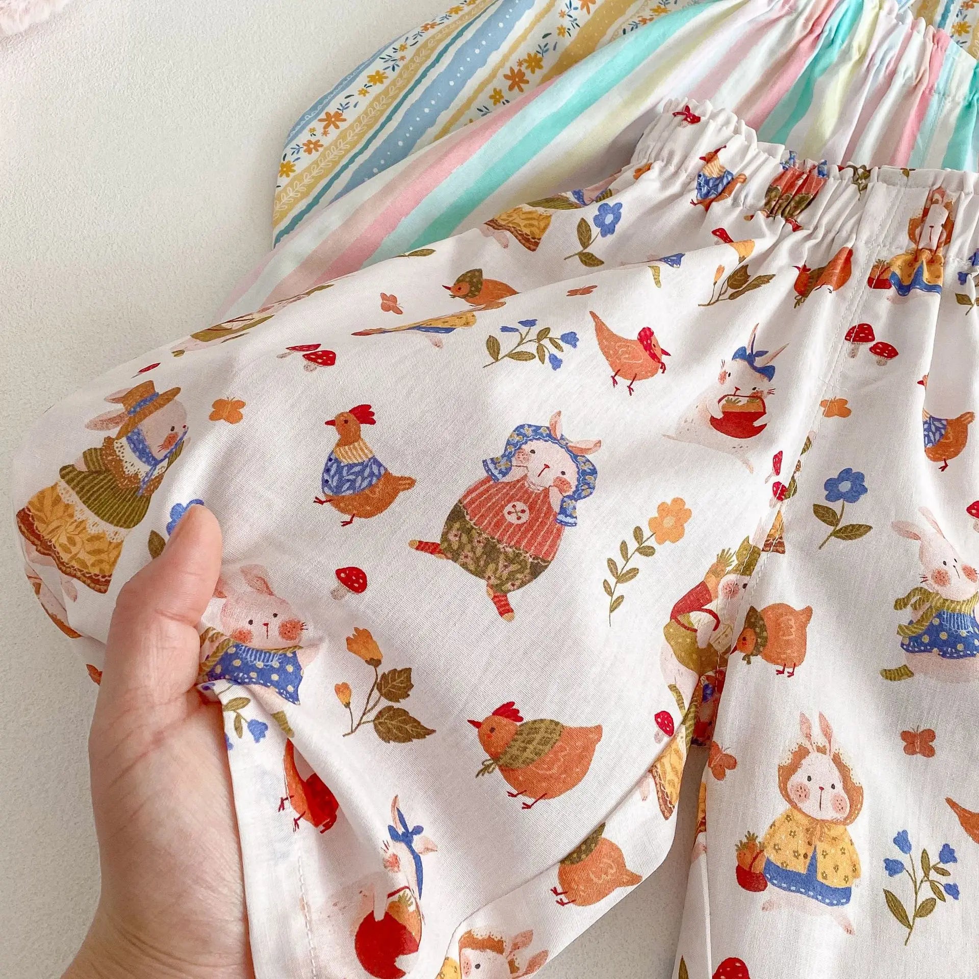 Spring Pattern Harem Trousers