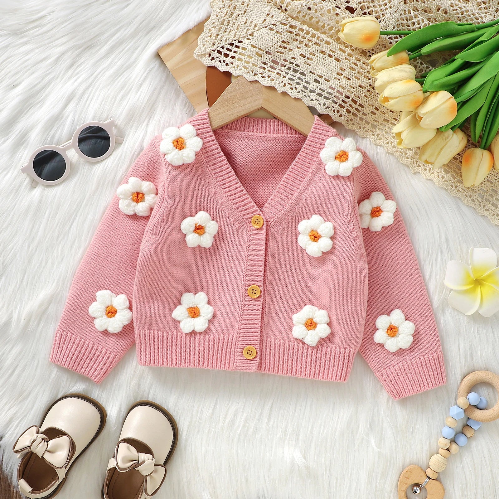 Crochet Daisy Cardigan