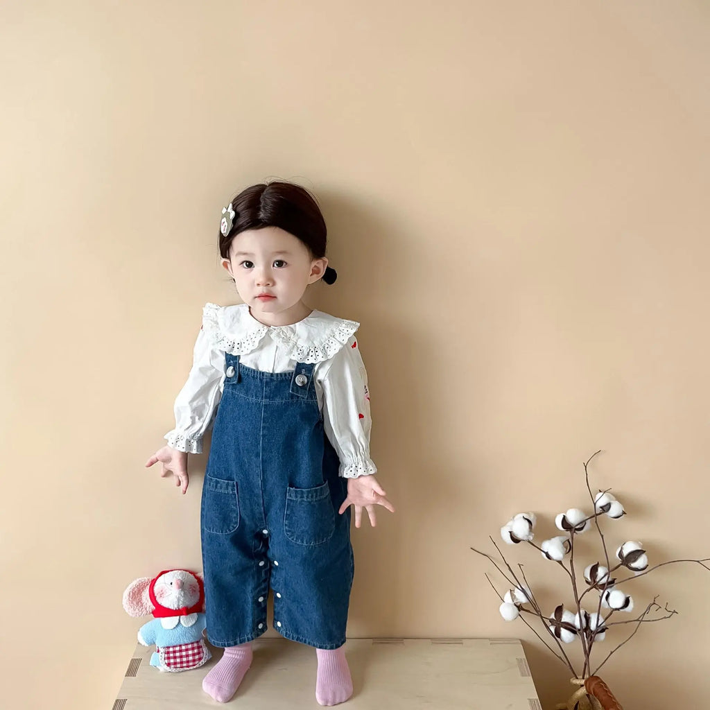 Neutral Bunny Dungarees