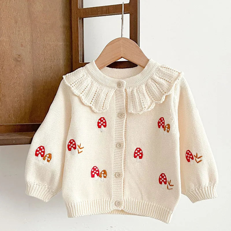 Toadstool Peter Pan Collar Knitted Cardigan