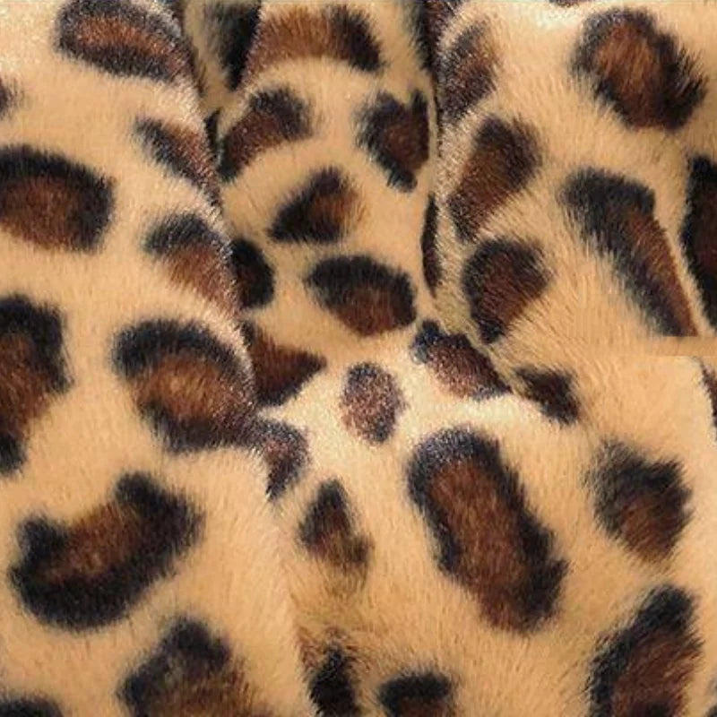 Leopard Print Fleece Coat