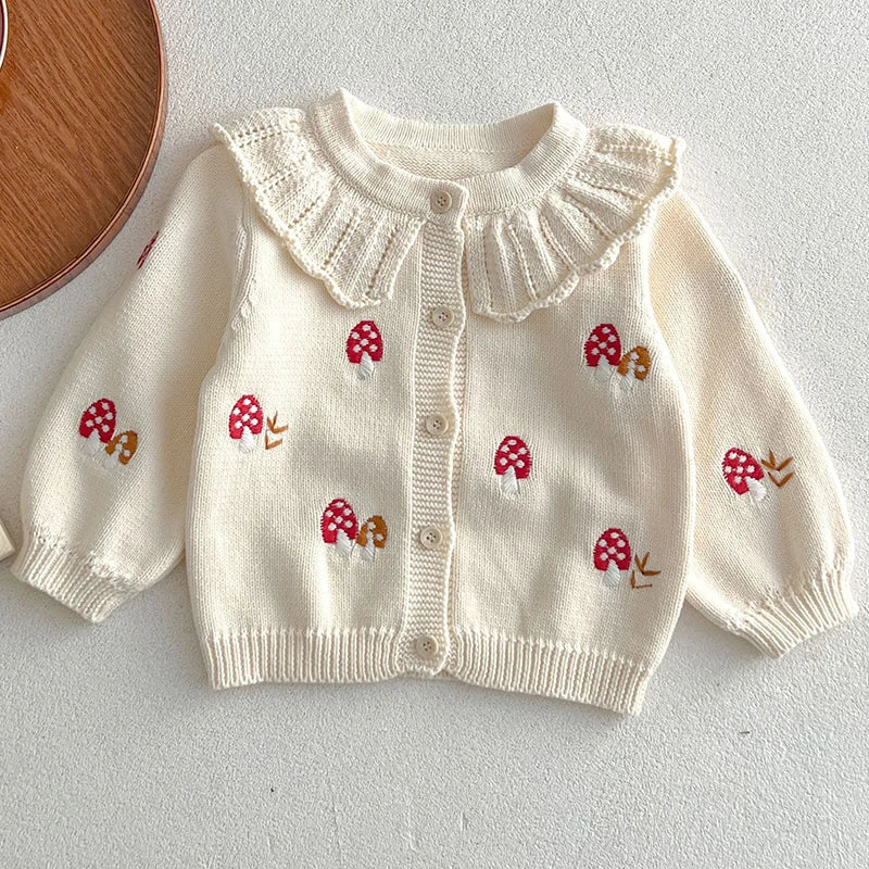 Toadstool Peter Pan Collar Knitted Cardigan