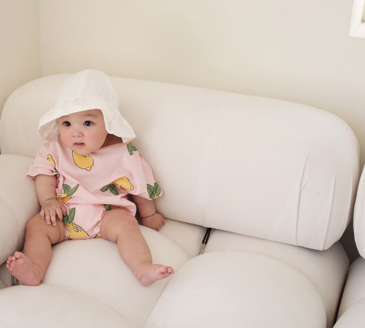 Lemon Print Romper