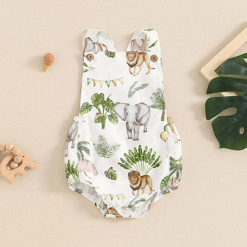 Safari Print Romper