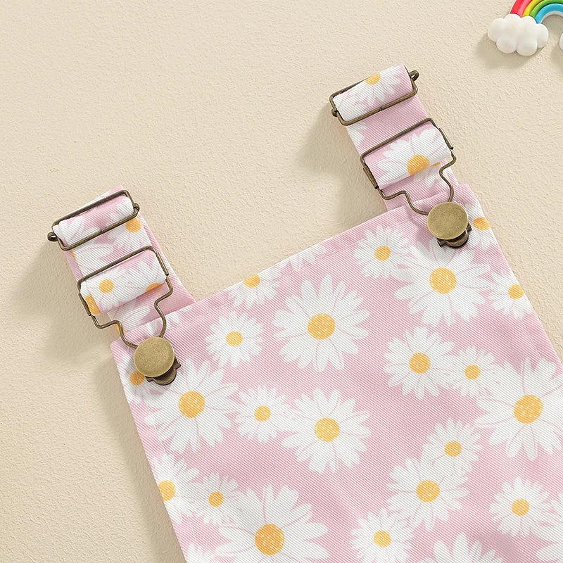 Daisy Print Suspender Romper