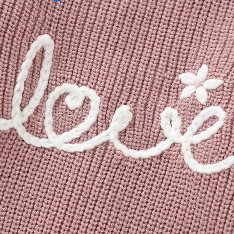 Love Flower Knit Pullover