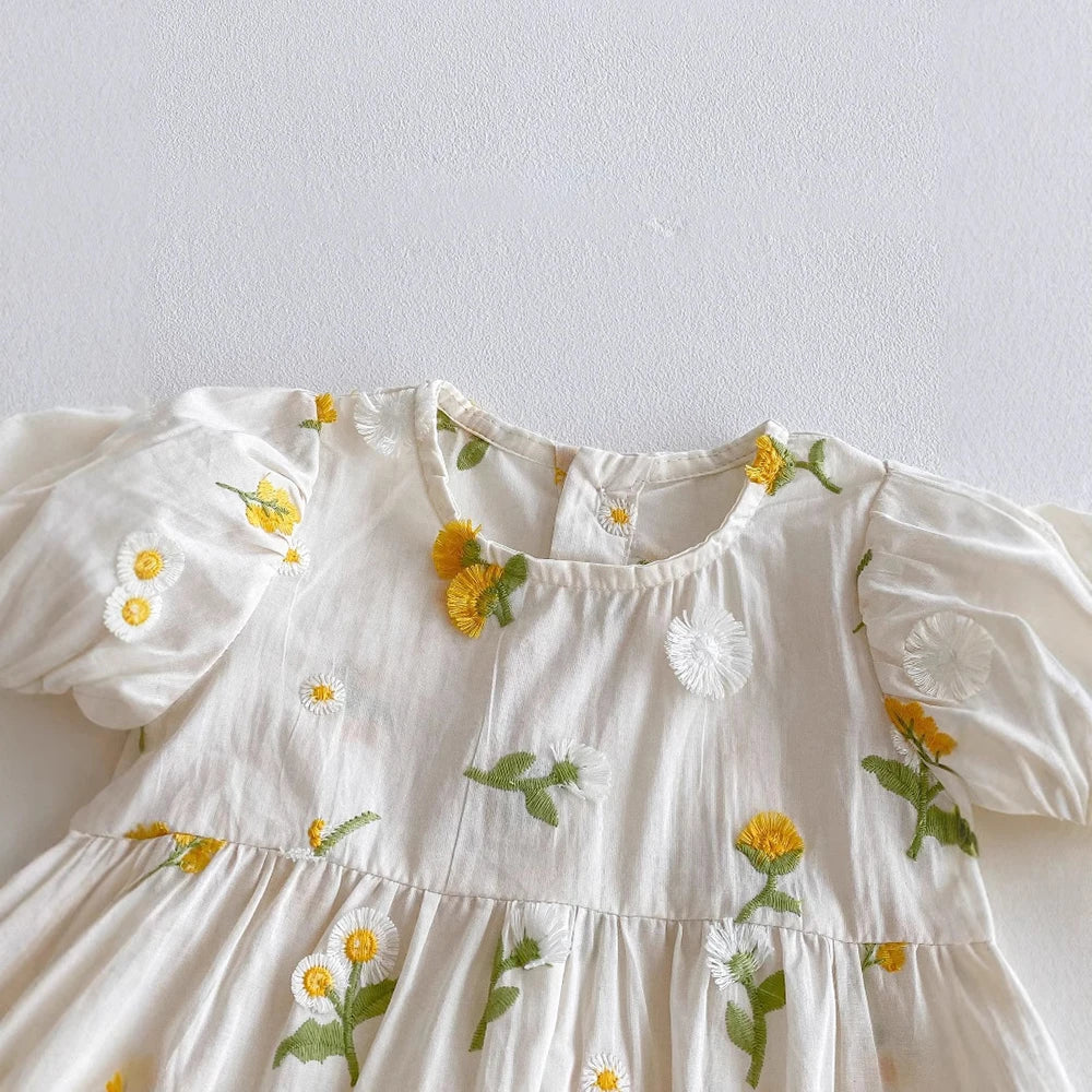 Delightful Daisy Embroidered Romper