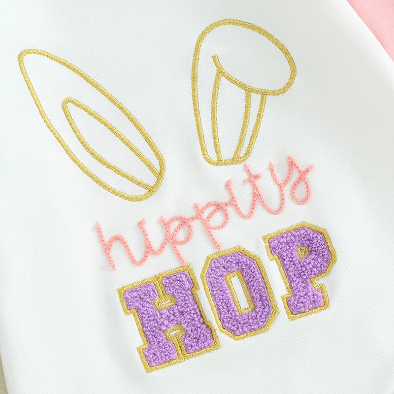 Hippity Hop Embroidery Romper