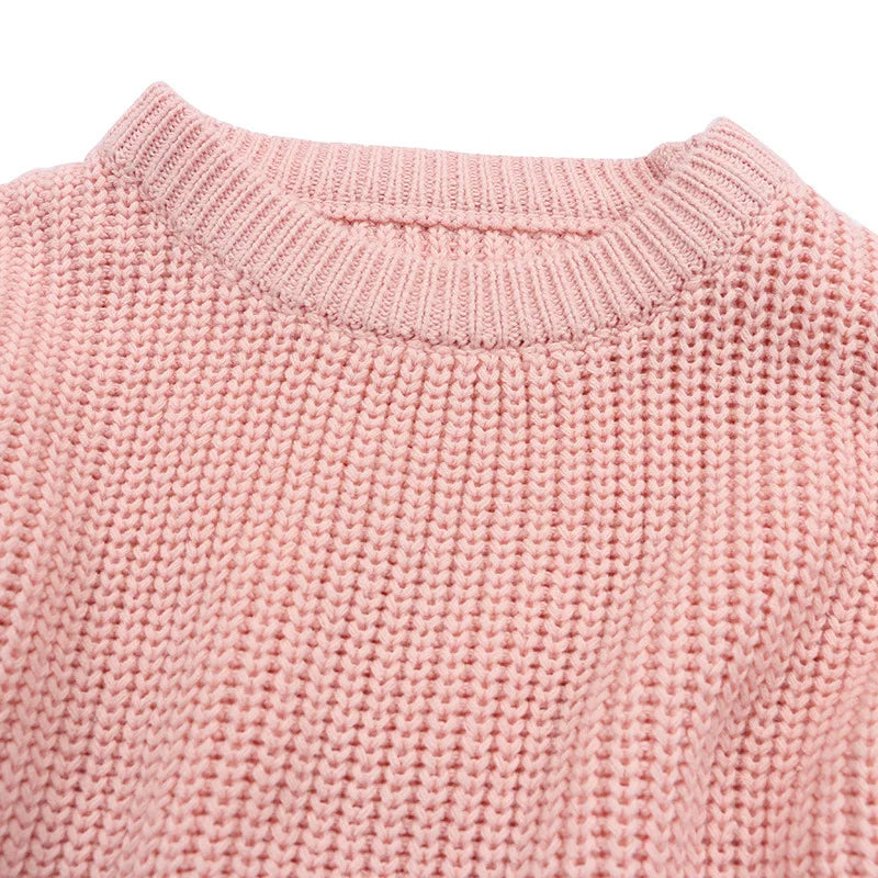 Personalised Embroidered Chunky Knit Pullover