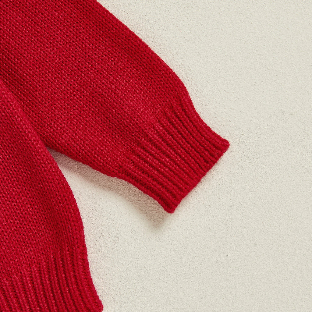 Candy Cane Embroidery Cardigan