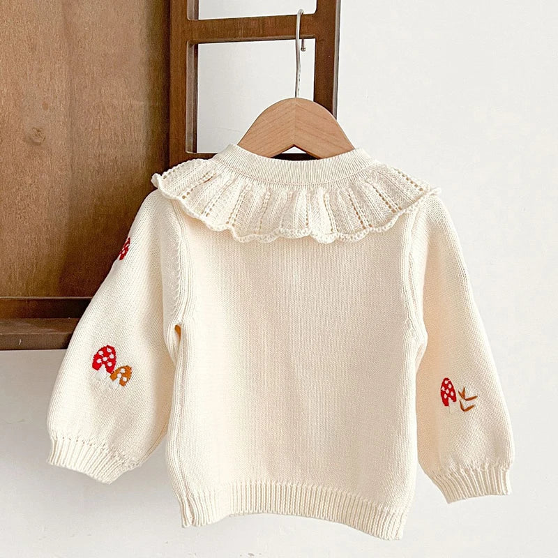 Toadstool Peter Pan Collar Knitted Cardigan