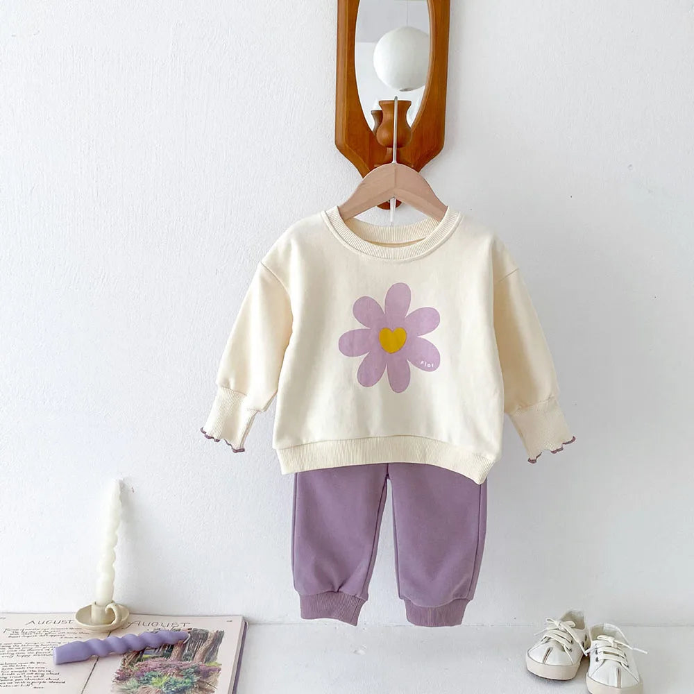 Lavender Flower Tracksuit