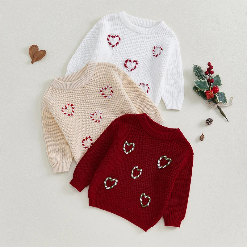 Candy Cane Heart Jumper