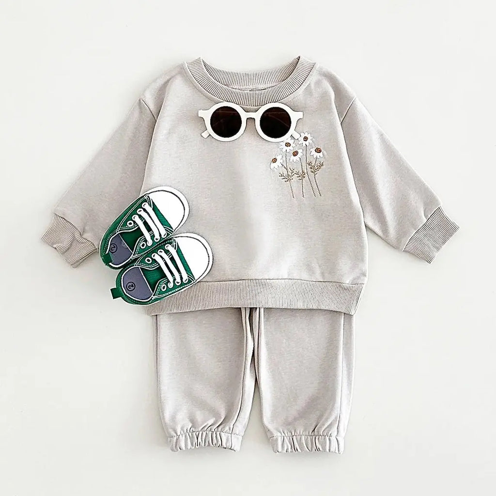 Daisy Embroidered Loungewear Set