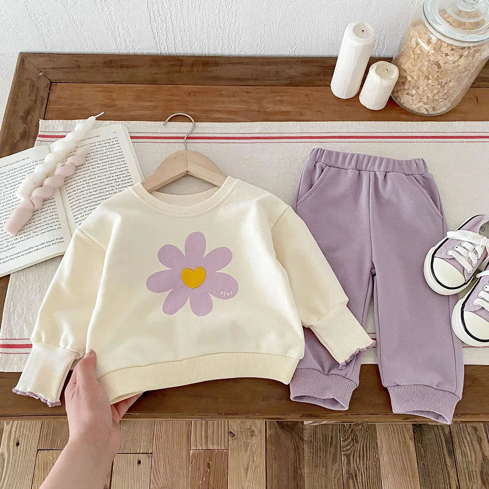 Lavender Flower Tracksuit