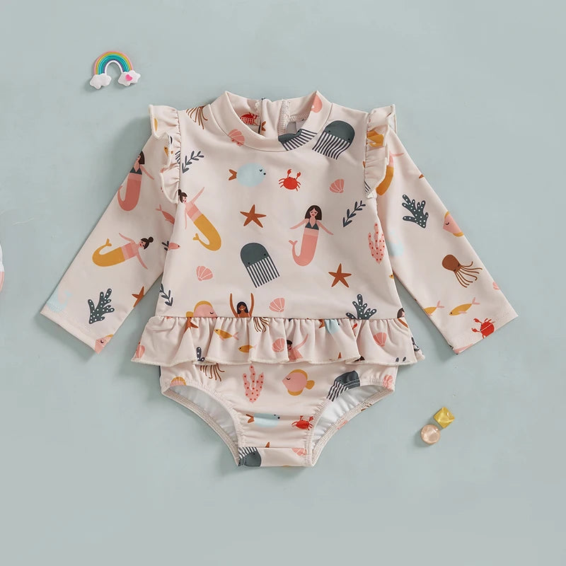 Under the Sea Ruffle Swimsuit