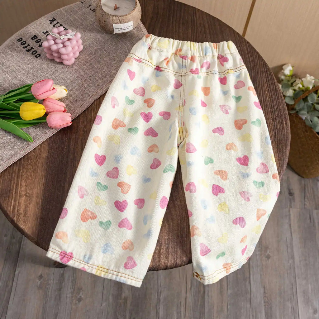 Heart Print Trousers