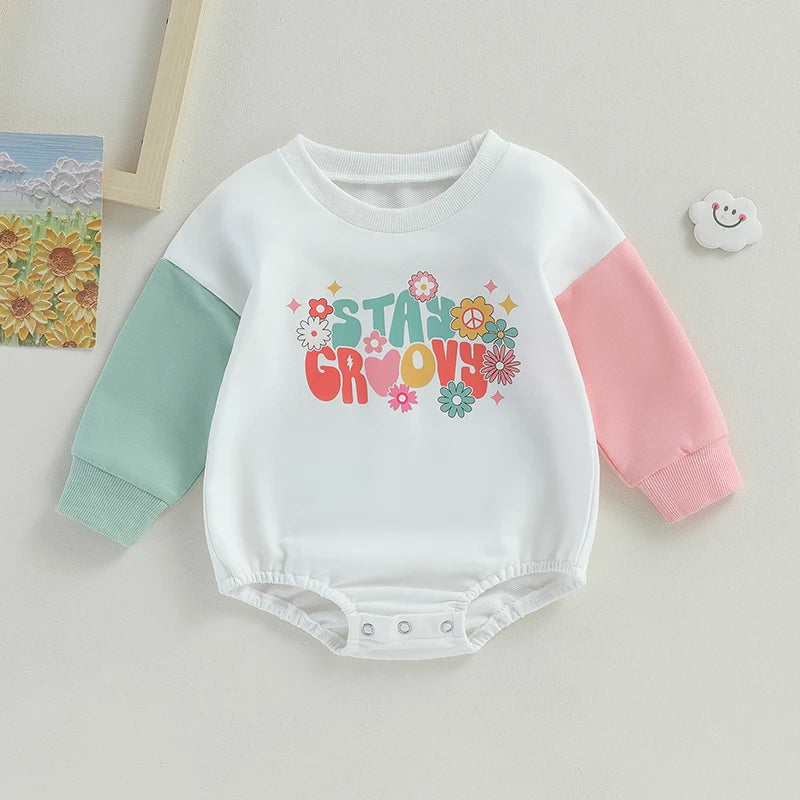 Stay Groovy Contrast Romper