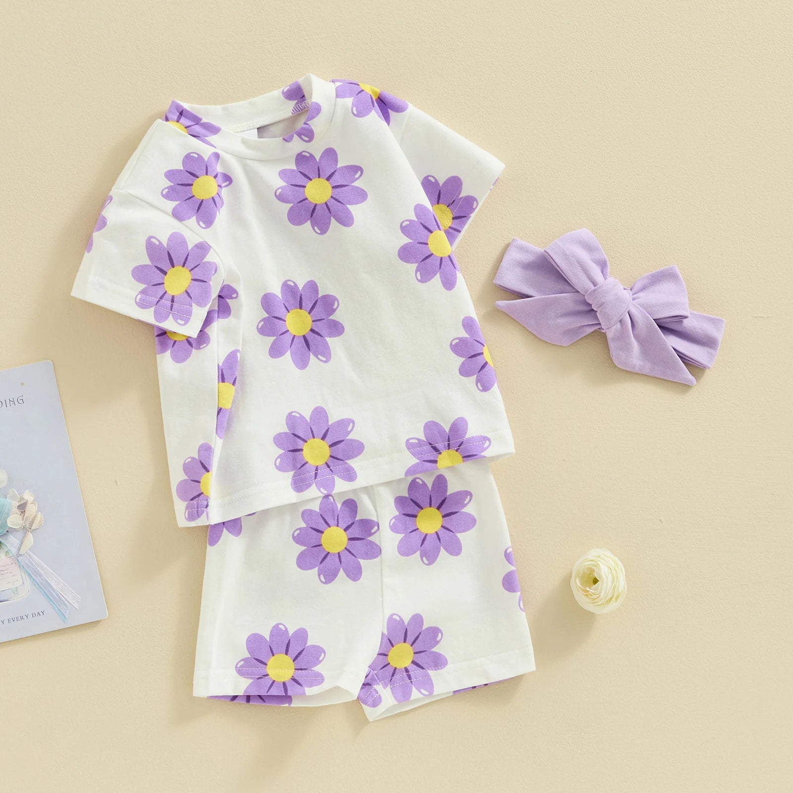 Purple Hyacinth Print 3 Piece Set