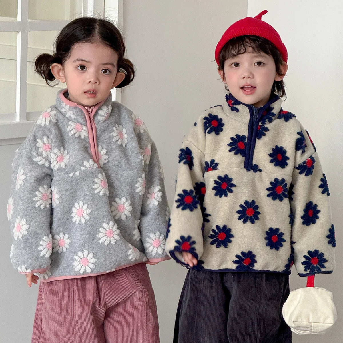 Retro Daisy Teddy Fleeces