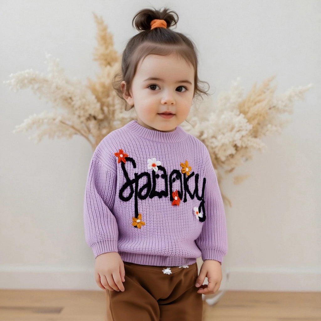 Spooky Floral Embroidered Pullover