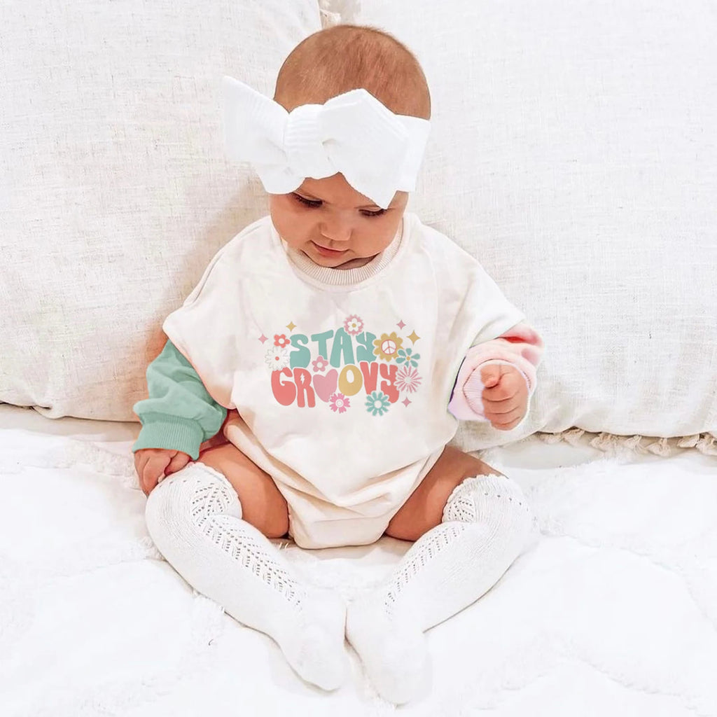 Stay Groovy Contrast Romper
