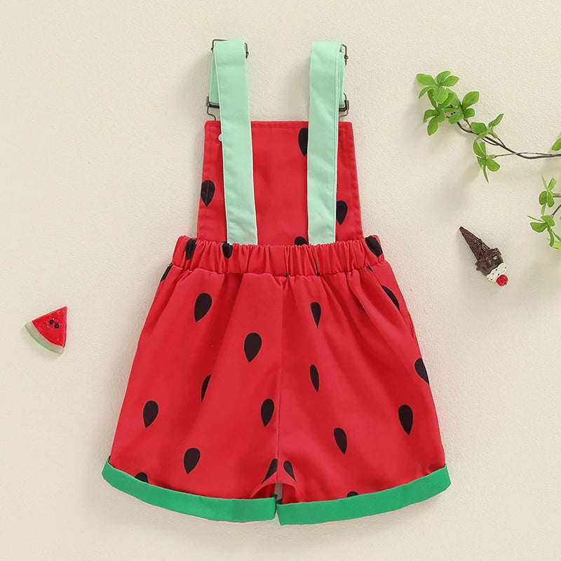 Watermelon Dungarees