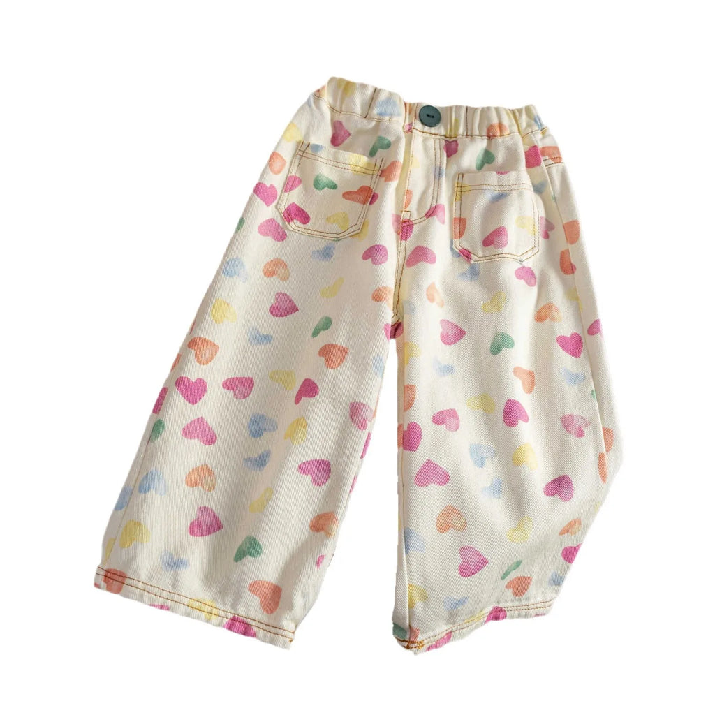 Heart Print Trousers