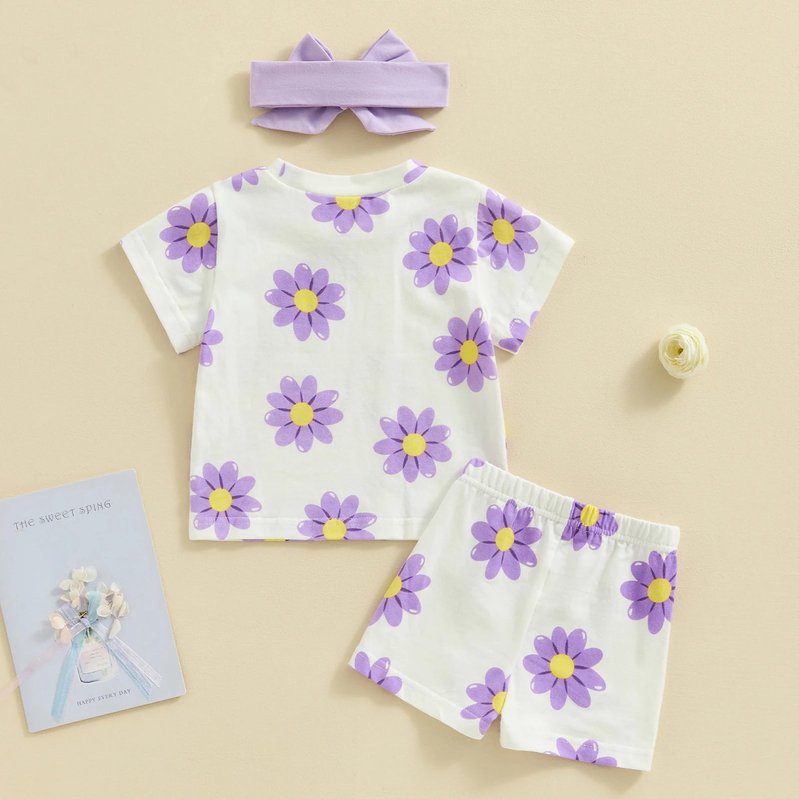 Purple Hyacinth Print 3 Piece Set