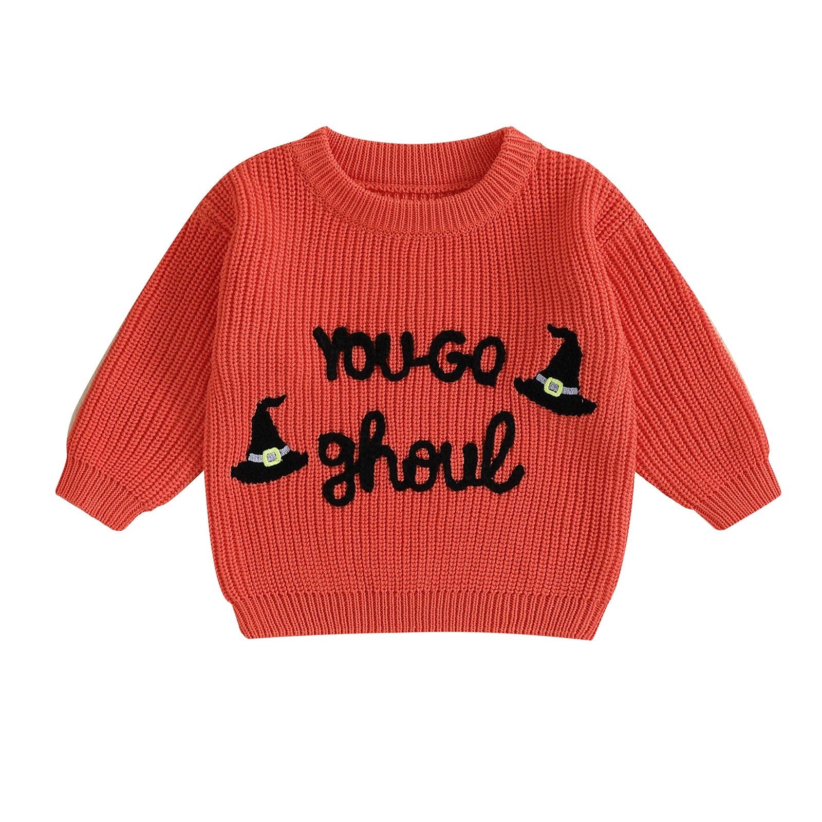 You Go Ghoul Embroidery Pullover