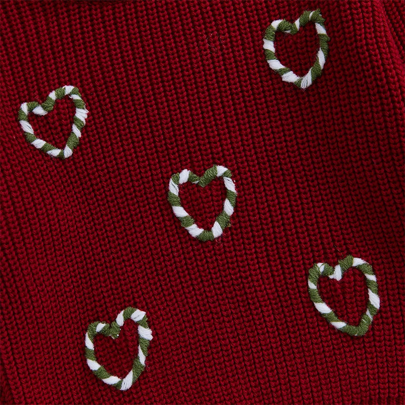 Candy Cane Heart Jumper