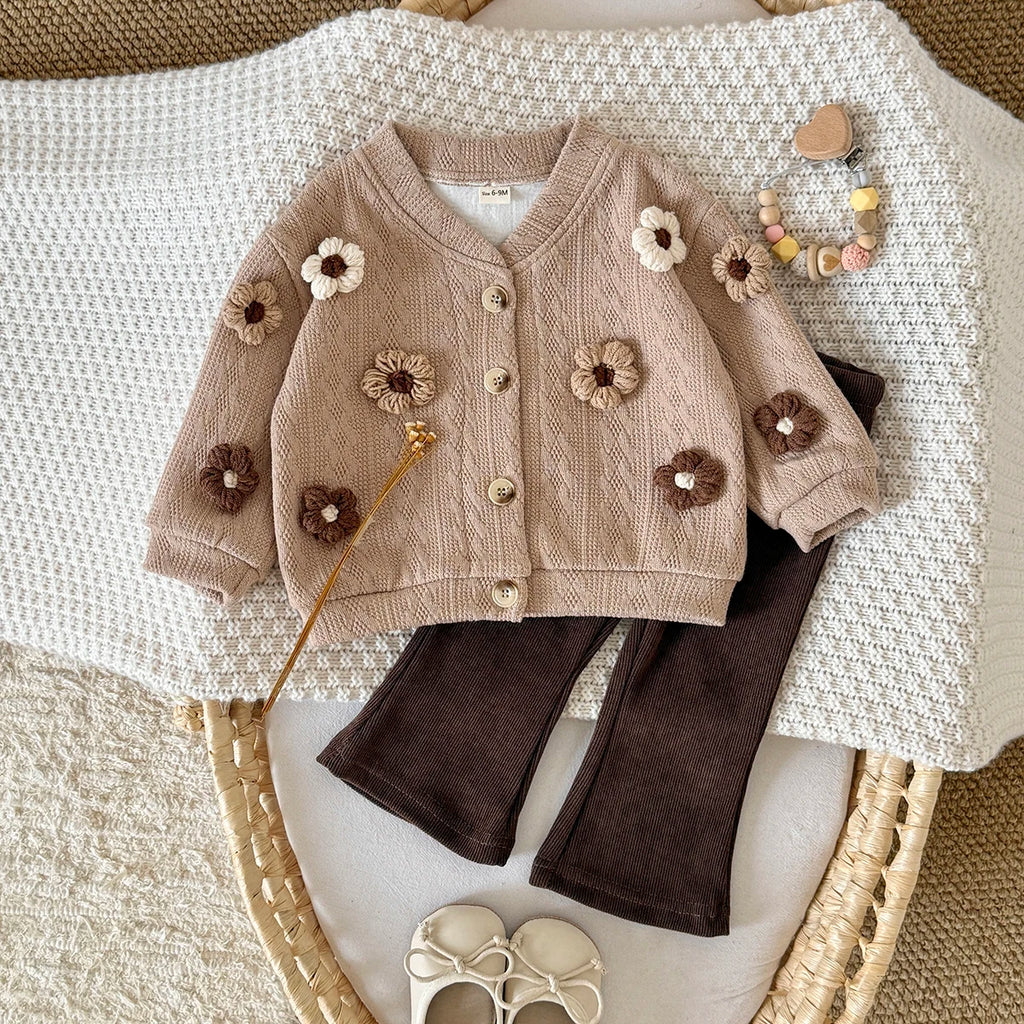 Neutral Wildflower Knit Co-Ord