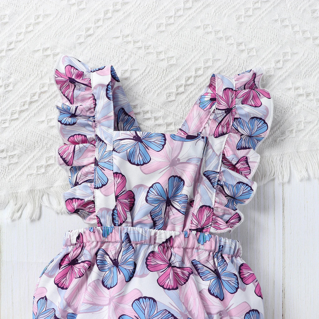 Lavender Butterfly Romper
