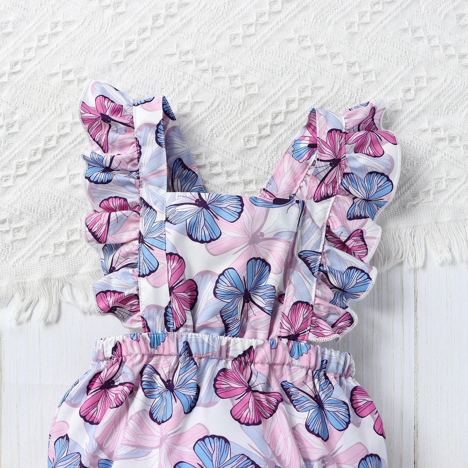Lavender Butterfly Romper