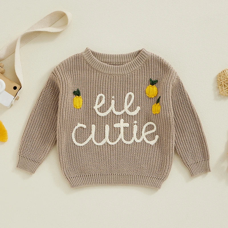 Lil Cutie Lemon Embroidery Jumper