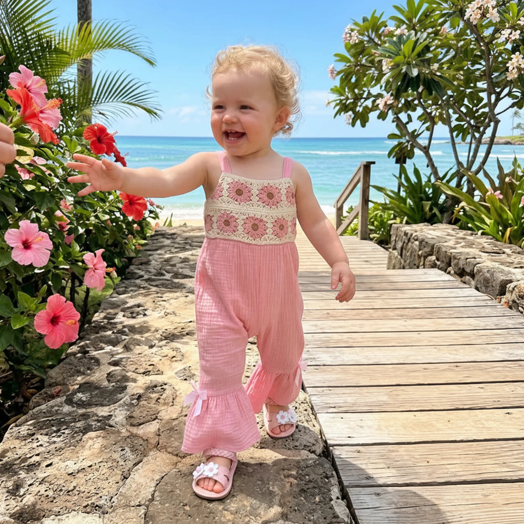 Crochet Bodice Jumpsuit