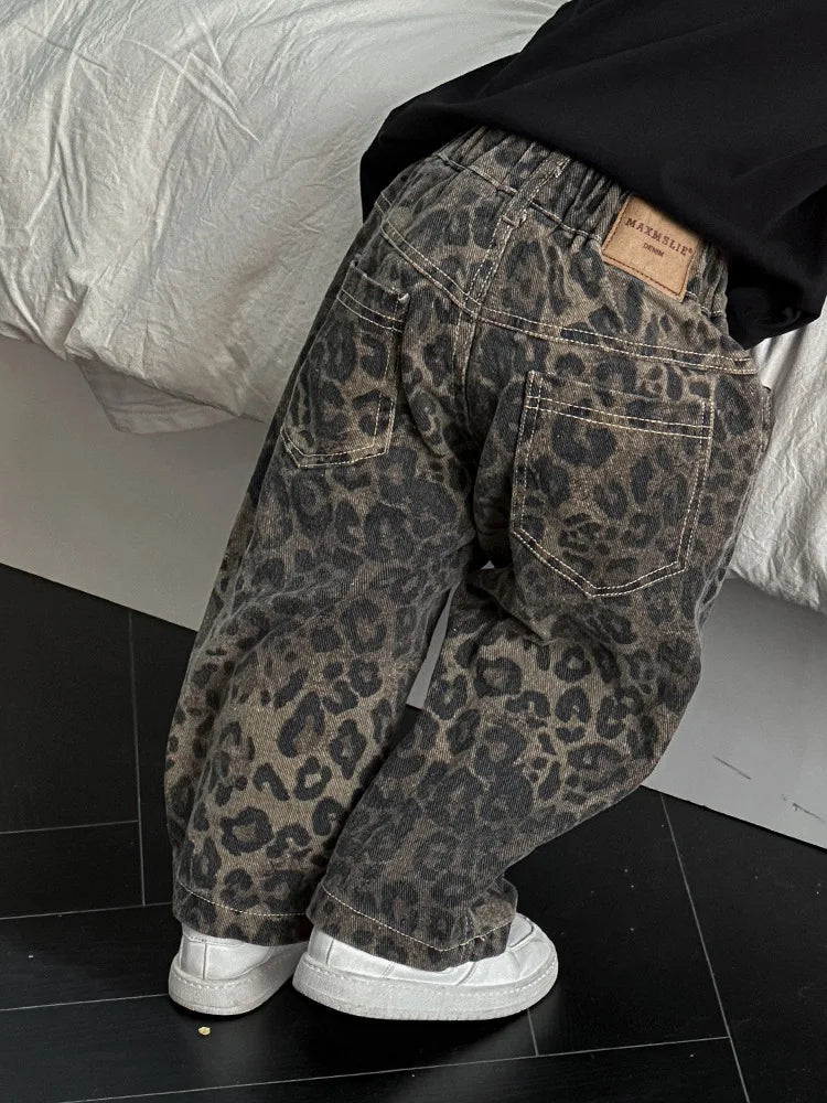 Leopard Print Jeans