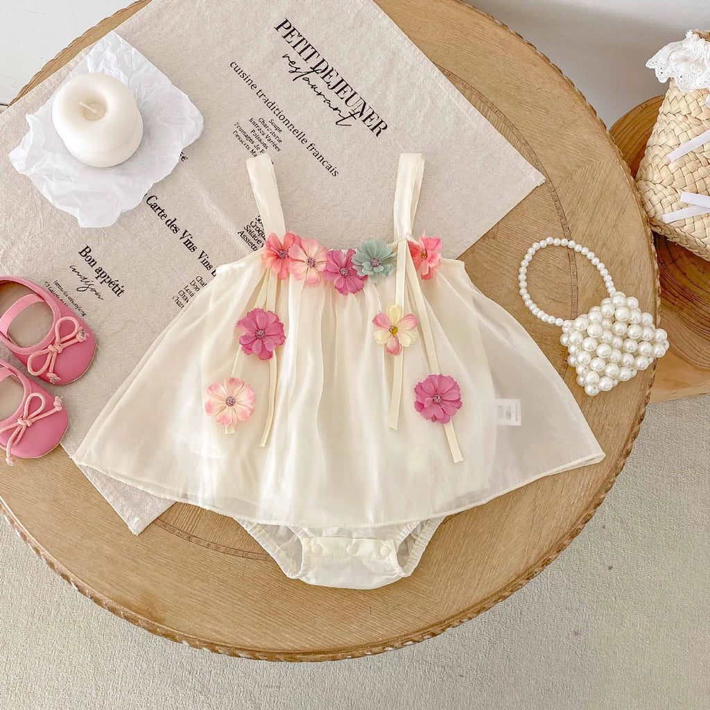 Enchanting 3D Flower Romper