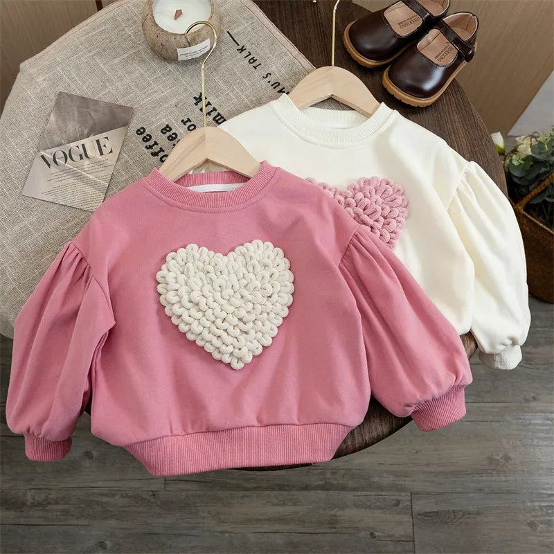 Fluffy Heart Sweatshirt