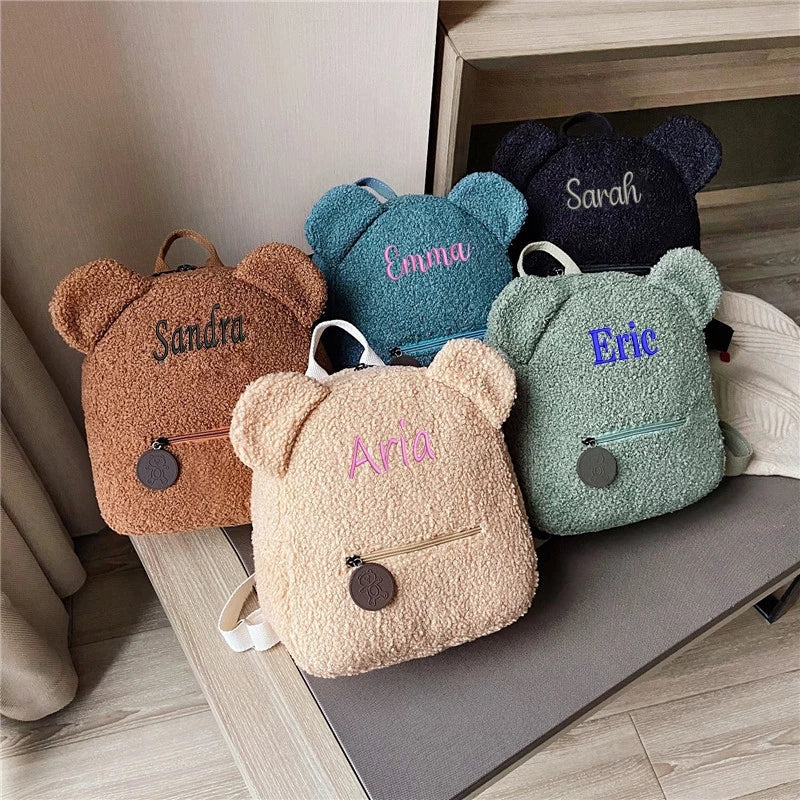 Personalised Embroidered Bear/Rabbit Backpacks